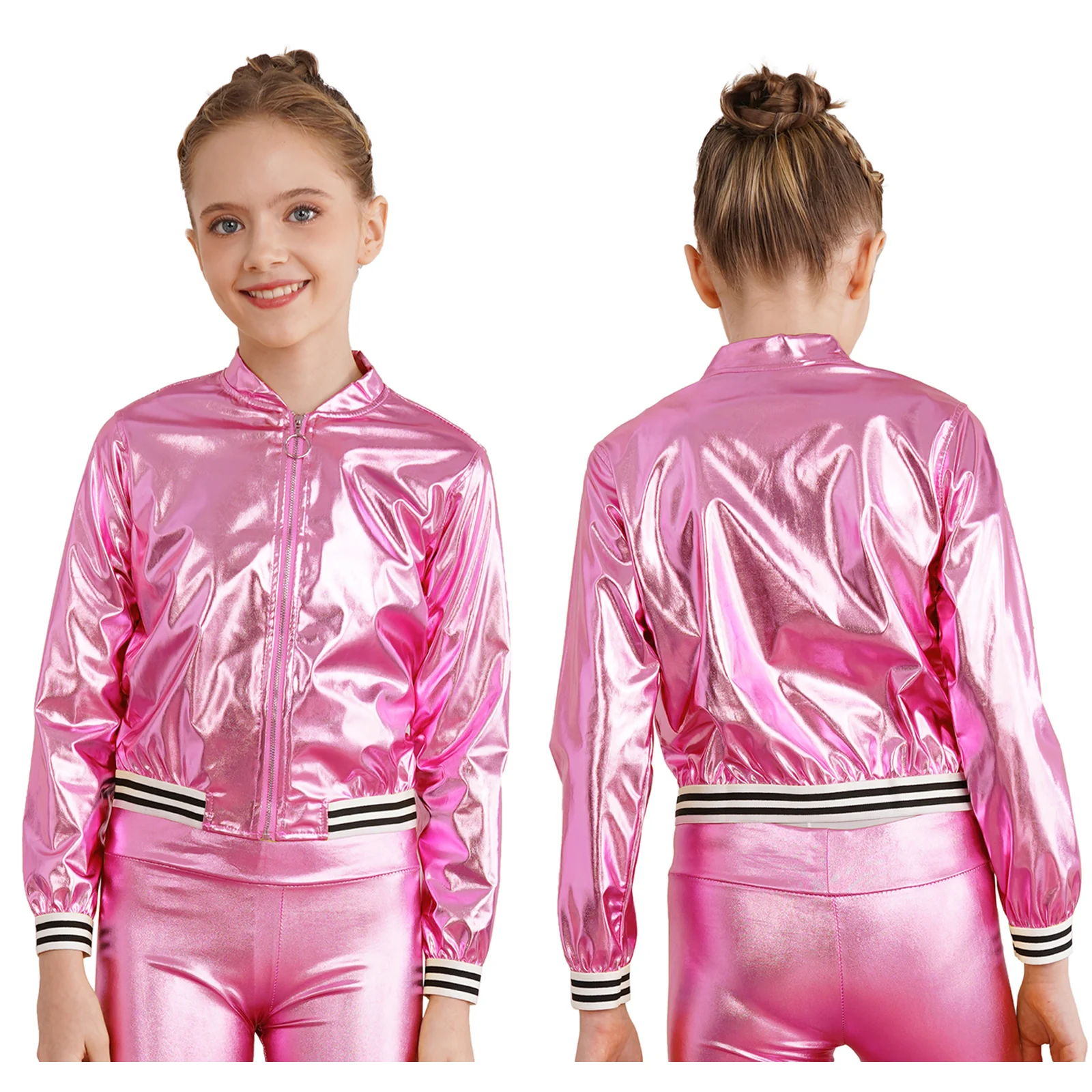 Kids Metallic Dance Bomber Jacket 13 S2759cf65705f493daeb82a7d4905ef2ao