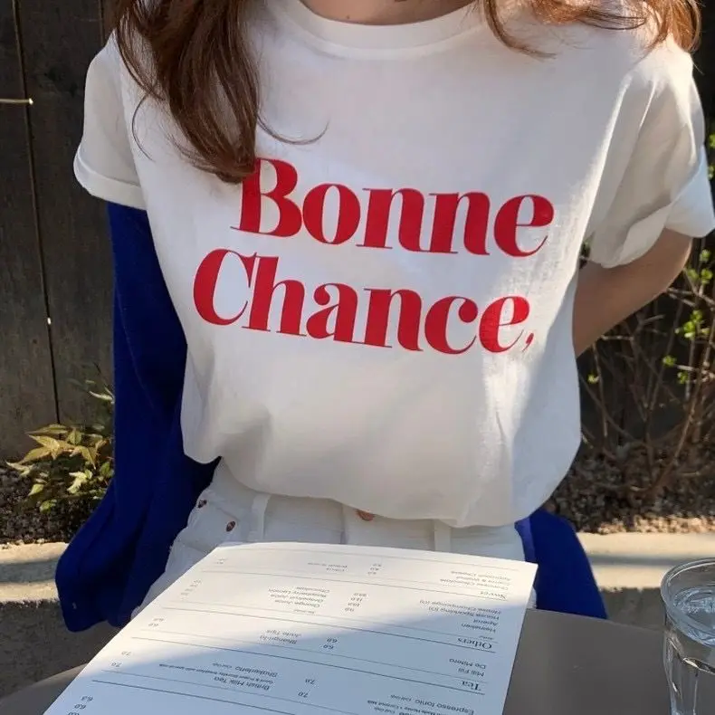 Korean Style Ins Summer Pure Cotton Simple and Versatile Round-neck Printed Letter Loose Casual Short-sleeved T-shirt Top
Korean Style Ins Summer Pure Cotton Simple and Versatile Round-neck Printed Letter Loose Casual Short-sleeved T-shirt Top