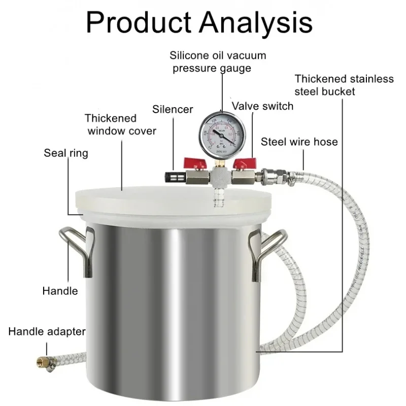 Vacuum pump turning hine industrial drops of silica gel defoaming epoxy rin experimental equipment
Vacuum pump turning hine industrial drops of silica gel defoaming epoxy rin experimental equipment