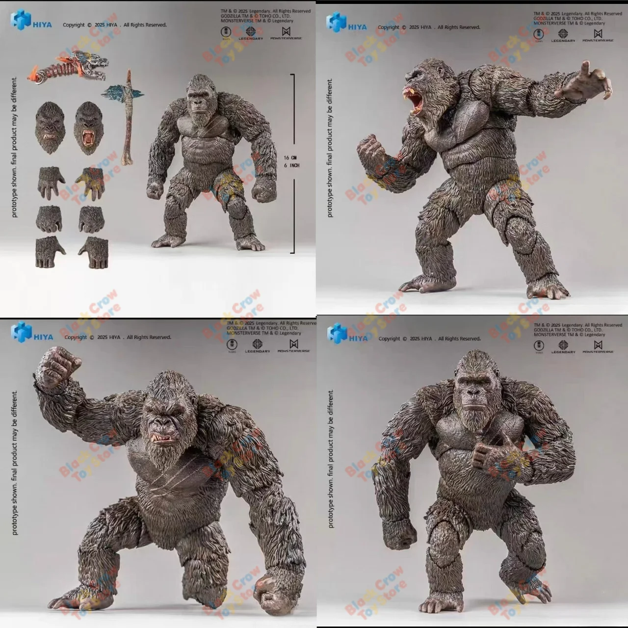 In Stock Now. The Latest HIYA Haiya Monsters Vs. Kong 2.0 Rise of The Kong Empire Articulated Figure Collectible Toy
In Stock Now. The Latest HIYA Haiya Monsters Vs. Kong 2.0 Rise of The Kong Empire Articulated Figure Collectible Toy