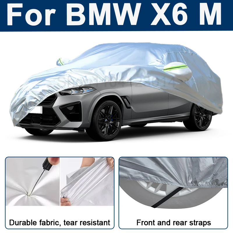 Всепогодный чехол для автомобиля BMW X6 M с отражающими полосами, водонепроницаемый, снегозащитный, пылезащитный, с защитой от УФ-излучения, автоаксессуары
Всепогодный чехол для автомобиля BMW X6 M с отражающими полосами, водонепроницаемый, снегозащитный, пылезащитный, с защитой от УФ-излучения, автоаксессуары