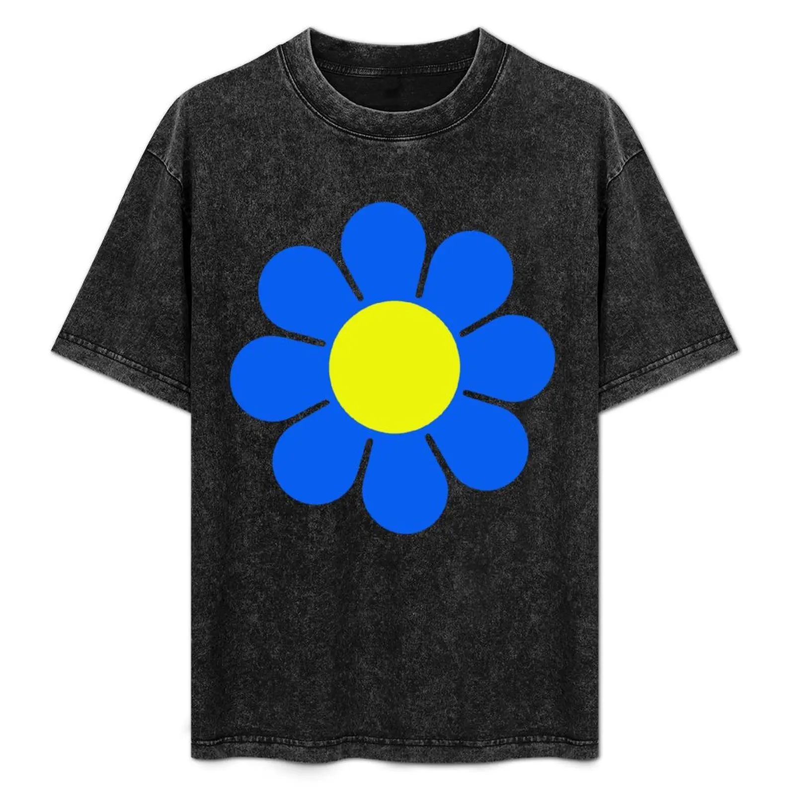 Blue Yellow Hippy Flower Daisy T-Shirt Simple Solid Color Crew Neck Tee
Blue Yellow Hippy Flower Daisy T-Shirt Simple Solid Color Crew Neck Tee
