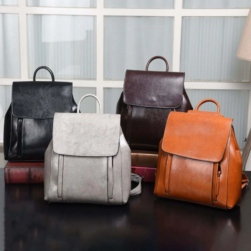 Retro Leather Backpack Women Waterproof Magnetic Buckle Oil Wax Rucksack Soft-Touch Multi-Pocket Anti-Theft Travel Bag
Retro Leather Backpack Women Waterproof Magnetic Buckle Oil Wax Rucksack Soft-Touch Multi-Pocket Anti-Theft Travel Bag
