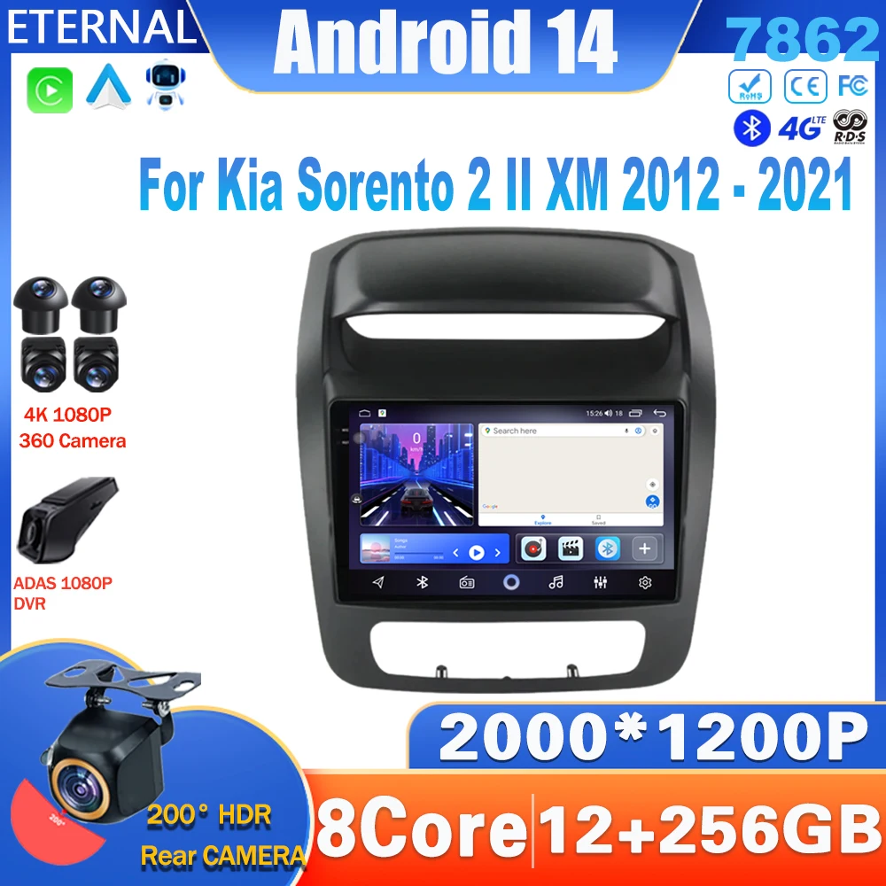 Android 14 Car Radio For Kia Sorento 2 II XM 2012 - 2021 Multimedia Video Player Navigation Carplay Head Unit NO 2Din 4G Stereo
Android 14 Car Radio For Kia Sorento 2 II XM 2012 - 2021 Multimedia Video Player Navigation Carplay Head Unit NO 2Din 4G Stereo