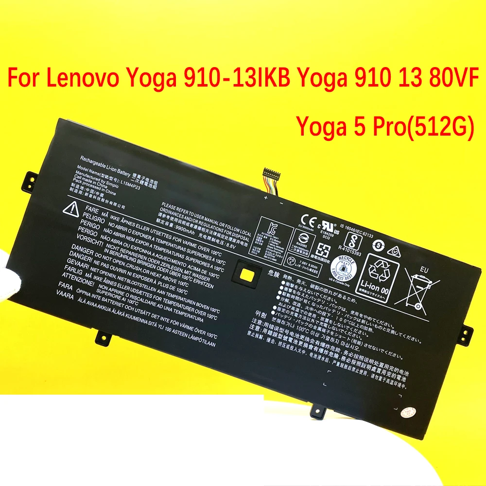 Новый аккумулятор для ноутбука Lenovo Yoga 910-13IKB Yoga 910 13 80VF, Yoga 5 Pro (512G) L15C4P21 L15M4P23 L15M4P21 L15C4P22
Новый аккумулятор для ноутбука Lenovo Yoga 910-13IKB Yoga 910 13 80VF, Yoga 5 Pro (512G) L15C4P21 L15M4P23 L15M4P21 L15C4P22