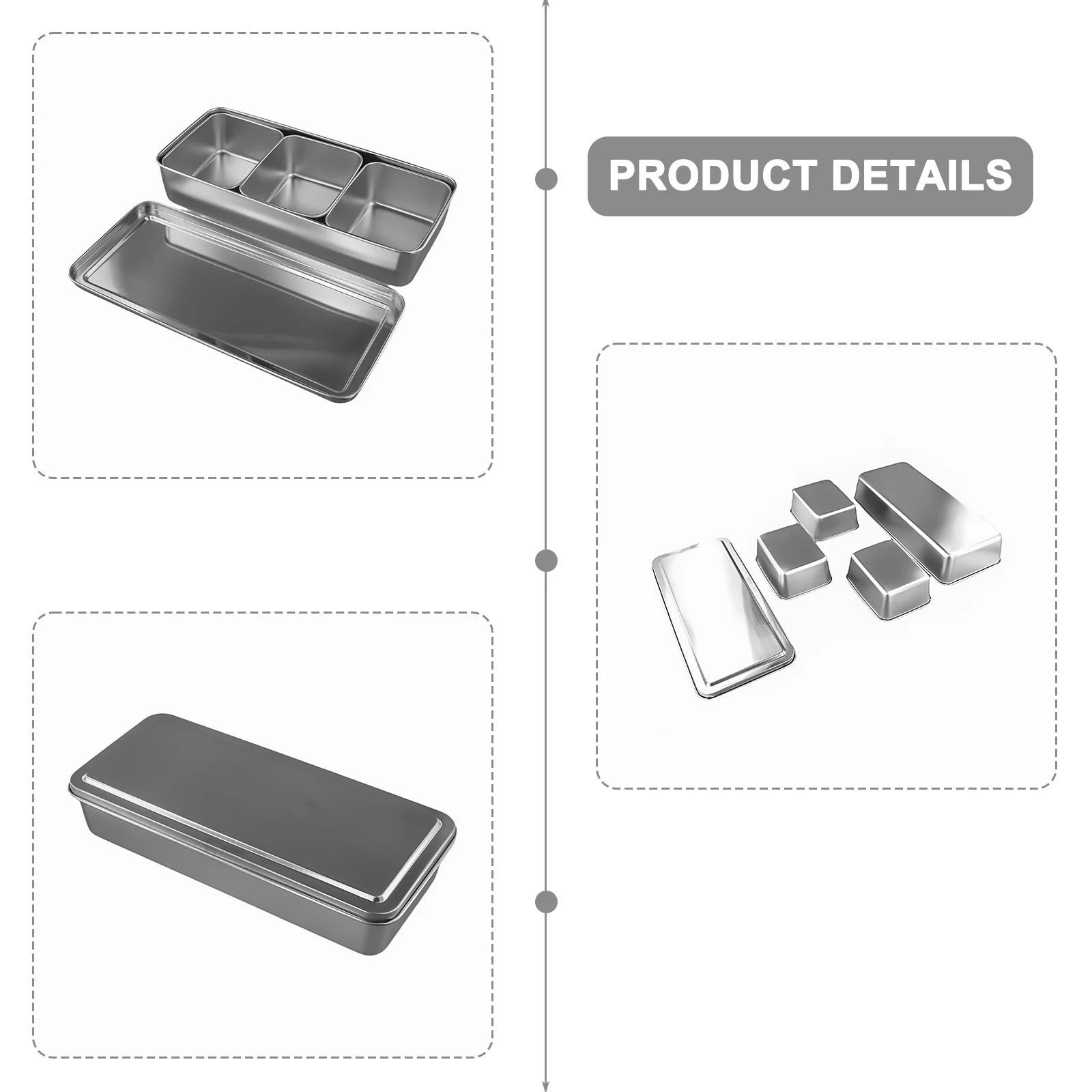 Коробка для приправ из нержавеющей стали, коробка для приправ, кухонный утолщенный инструмент для изготовления пиццы, коробка для хранения закусок, инструменты для трав и специй
Коробка для приправ из нержавеющей стали, коробка для приправ, кухонный утолщенный инструмент для изготовления пиццы, коробка для хранения закусок, инструменты для трав и специй