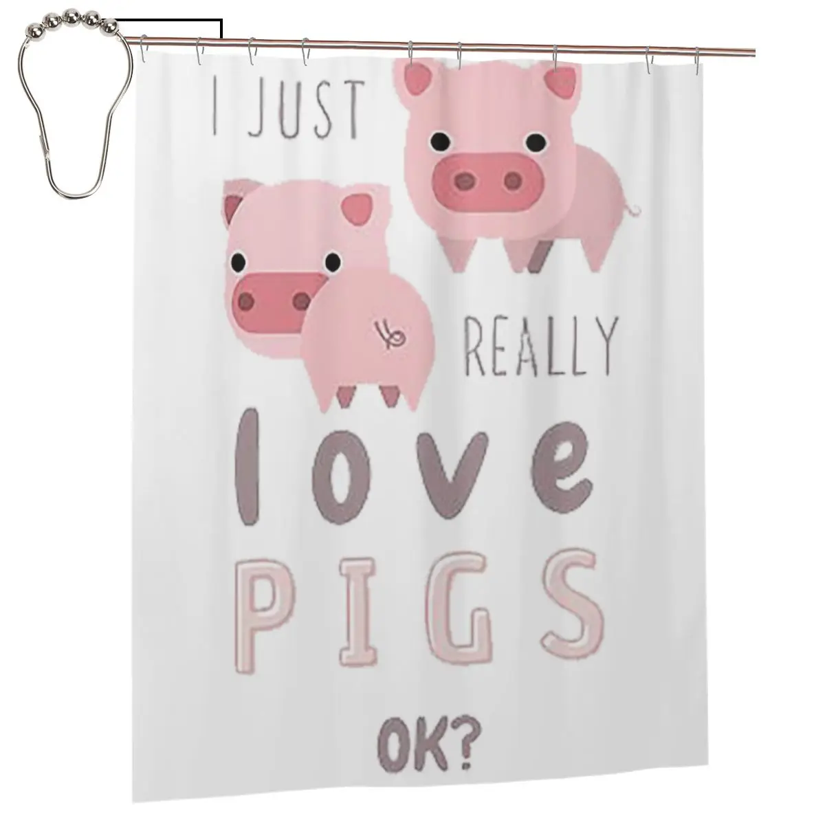 Забавные свинки для любителей свиней, занавеска для душа, полиэстеровая водонепроницаемая занавеска для ванной комнаты с крючками
Забавные свинки для любителей свиней, занавеска для душа, полиэстеровая водонепроницаемая занавеска для ванной комнаты с крючками