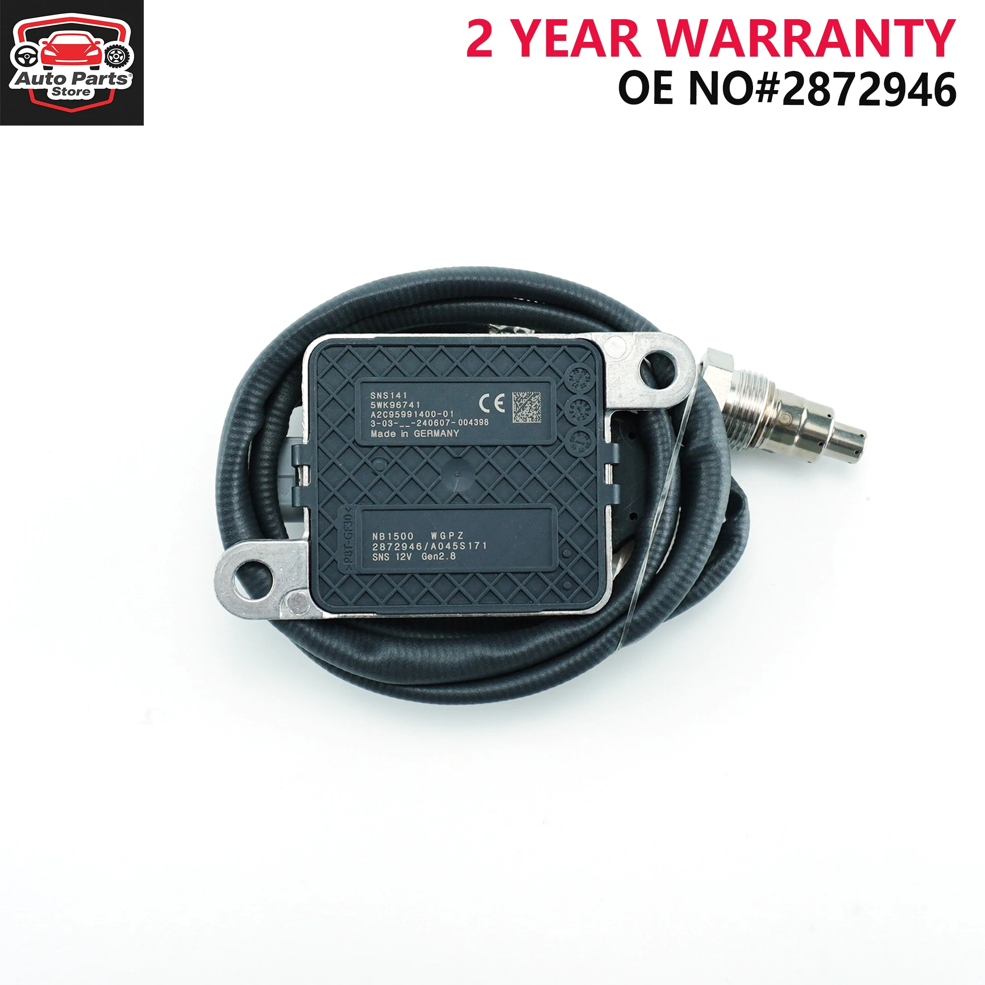 2872946 5WK96741 5WK9 6741 Nitrogen Oxide Sensor For Cumminss 11.9L 15.0L 2013-2018 Nox Sensor
2872946 5WK96741 5WK9 6741 Nitrogen Oxide Sensor For Cumminss 11.9L 15.0L 2013-2018 Nox Sensor