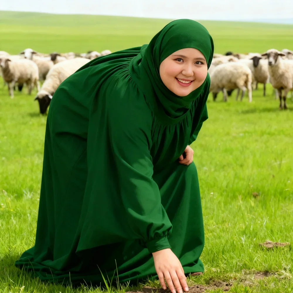 Eid Djellaba Hooded Caftan Abaya Long Khimar Modest Prayer Garment Muslim Women Ramadan Maxi Dress Turkey Arab Kaftan Burqa Robe
Eid Djellaba Hooded Caftan Abaya Long Khimar Modest Prayer Garment Muslim Women Ramadan Maxi Dress Turkey Arab Kaftan Burqa Robe