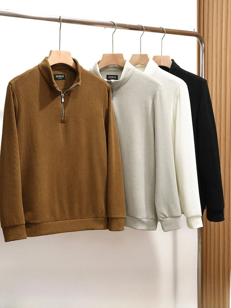 Italian Luxury Men's Classic Half Zipper Stand Collar Comfortable Soft Long Sleeve Base Shirt Business Casual Spring Autumn W...
Italian Luxury Men's Classic Half Zipper Stand Collar Comfortable Soft Long Sleeve Base Shirt Business Casual Spring Autumn W...