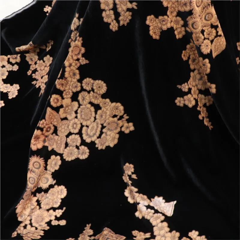 Тканое бархатное вышитое парчовое вискозное платье с принтом в крапинку и сжиженной ткани, ночная рубашка, платье Cheongsam 
Тканое бархатное вышитое парчовое вискозное платье с принтом в крапинку и сжиженной ткани, ночная рубашка, платье Cheongsam