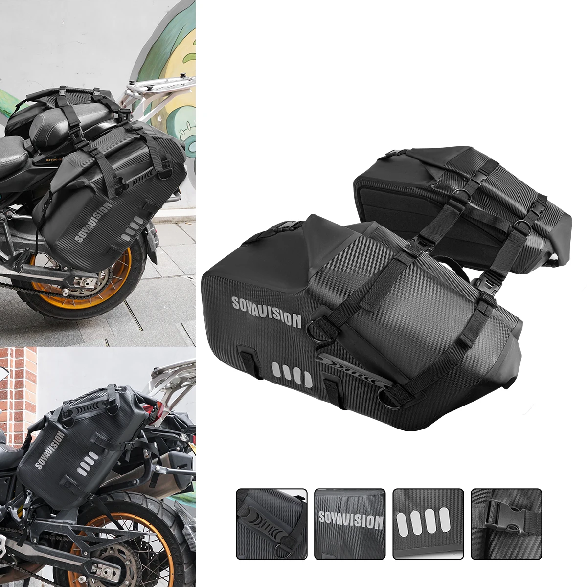 SOYAVISION LOGO 48L 80L 20L 50L 70L 100L Мотоциклетная хвостовая сумка Дорожная уличная сухая сумка для багажа Мотоциклетная сумка для сиденья Водонепроницаемая
SOYAVISION LOGO 48L 80L 20L 50L 70L 100L Мотоциклетная хвостовая сумка Дорожная уличная сухая сумка для багажа Мотоциклетная сумка для сиденья Водонепроницаемая