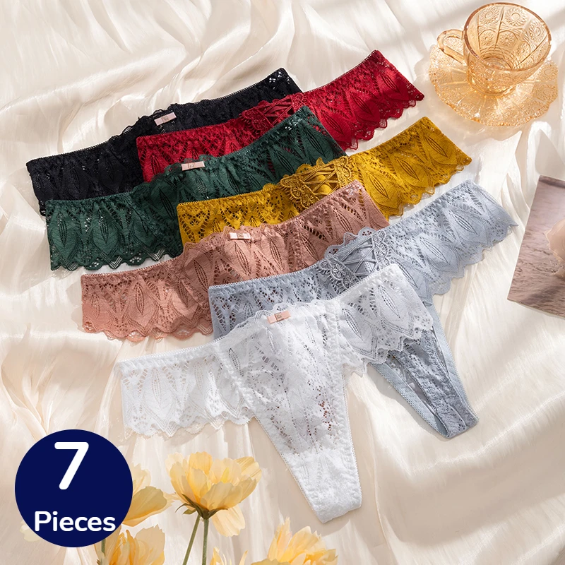 BZEL 7PCS Fashion Women's Panties Low-Waist Soft Female Hollow Sweet Bow Thongs Sexy Lingerie Breathable Cozy G-strings Hot Sale
BZEL 7PCS Fashion Women's Panties Low-Waist Soft Female Hollow Sweet Bow Thongs Sexy Lingerie Breathable Cozy G-strings Hot Sale