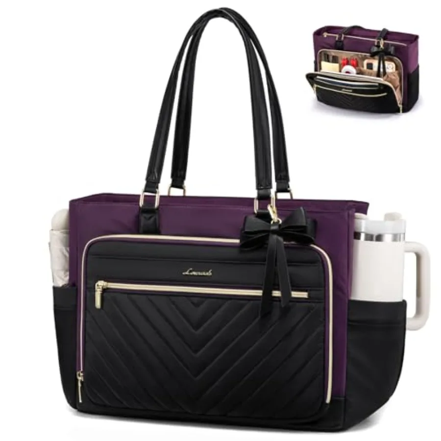 Laptop Tote Bag for Women Work Bag Teacher Tote with Large Cup Holder Quilted Nurse Diaper Bag for Travel Computer Women's hand
Laptop Tote Bag for Women Work Bag Teacher Tote with Large Cup Holder Quilted Nurse Diaper Bag for Travel Computer Women's hand