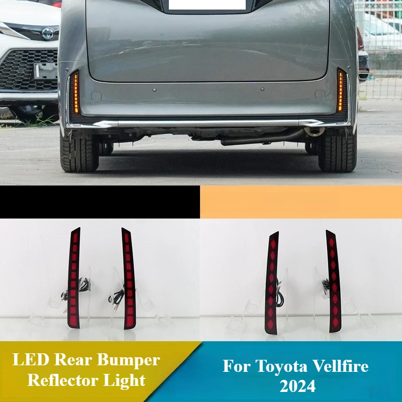 For Toyota Vellfire 40 Series 2024 2025 LED Rear Bumper Light Reflectors Rear Fog Lamp Running Brake Lights Dynamic Turn Singal
For Toyota Vellfire 40 Series 2024 2025 LED Rear Bumper Light Reflectors Rear Fog Lamp Running Brake Lights Dynamic Turn Singal