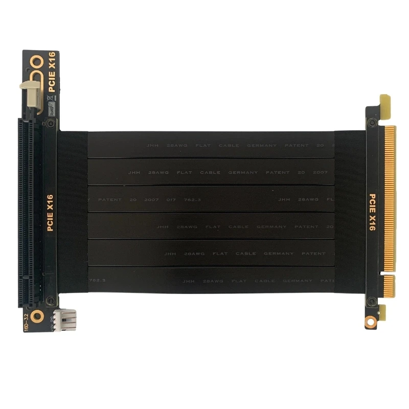 PCIE 3.0 X16 Riser Cable Удлинительный кабель под прямым углом 270 градусов PCI Express 16x–16x Карта расширения графического процессора Riser Экранированный адаптер
PCIE 3.0 X16 Riser Cable Удлинительный кабель под прямым углом 270 градусов PCI Express 16x–16x Карта расширения графического процессора Riser Экранированный адаптер