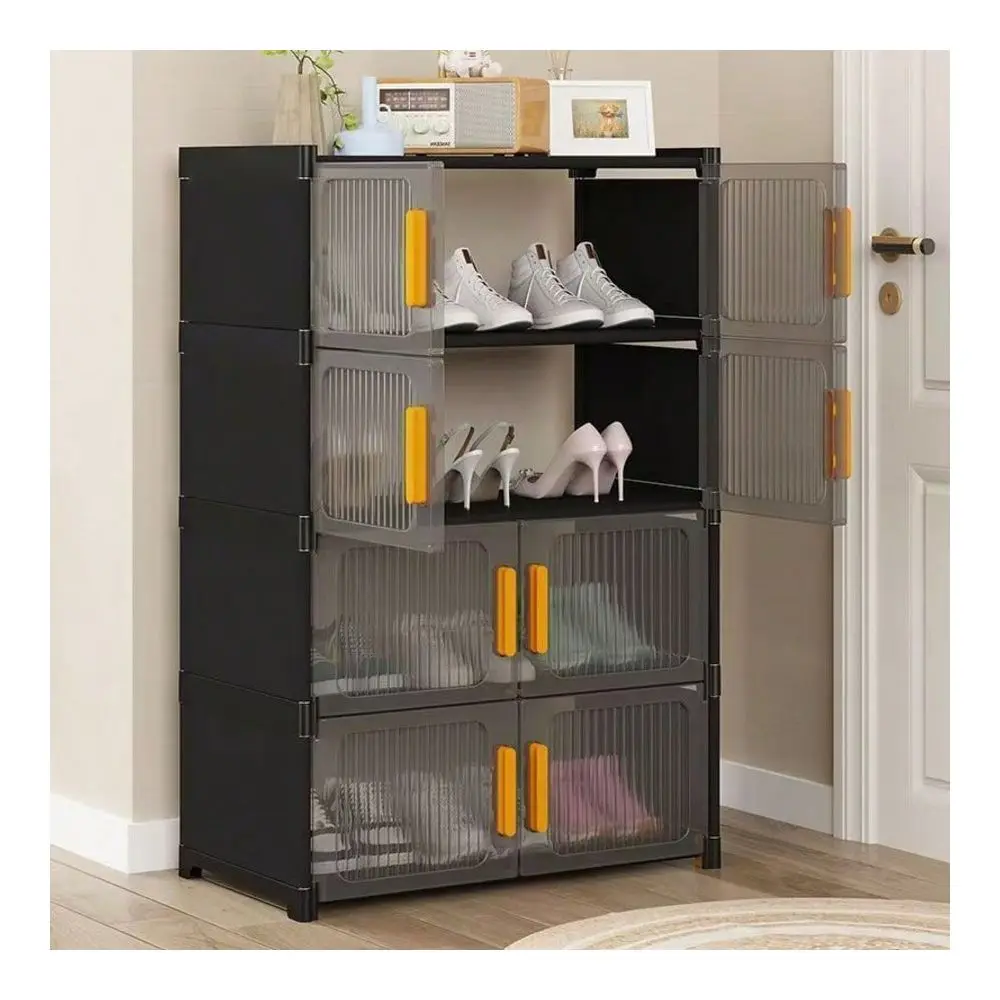 Double Door Shoe Storage Cabinet, Galvanized Alloy Frame PP Panels, Dustproof Transparent Shoe Organizer, Stackable Shoe Rack F
Double Door Shoe Storage Cabinet, Galvanized Alloy Frame PP Panels, Dustproof Transparent Shoe Organizer, Stackable Shoe Rack F