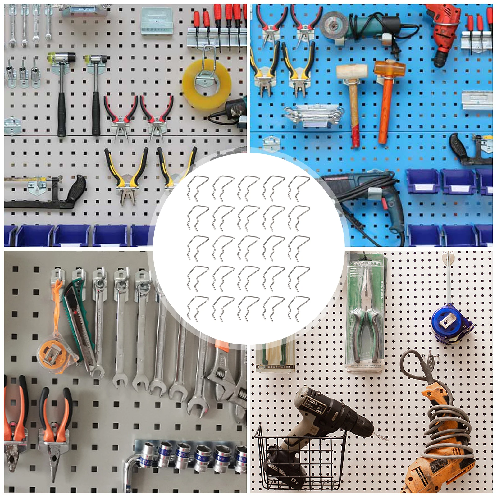 12pcs Pegboard Hooks for Hardware Tool Display Stand Perforated Wall Rack Stainless Steel Peg Hook Shelf Storage
12pcs Pegboard Hooks for Hardware Tool Display Stand Perforated Wall Rack Stainless Steel Peg Hook Shelf Storage