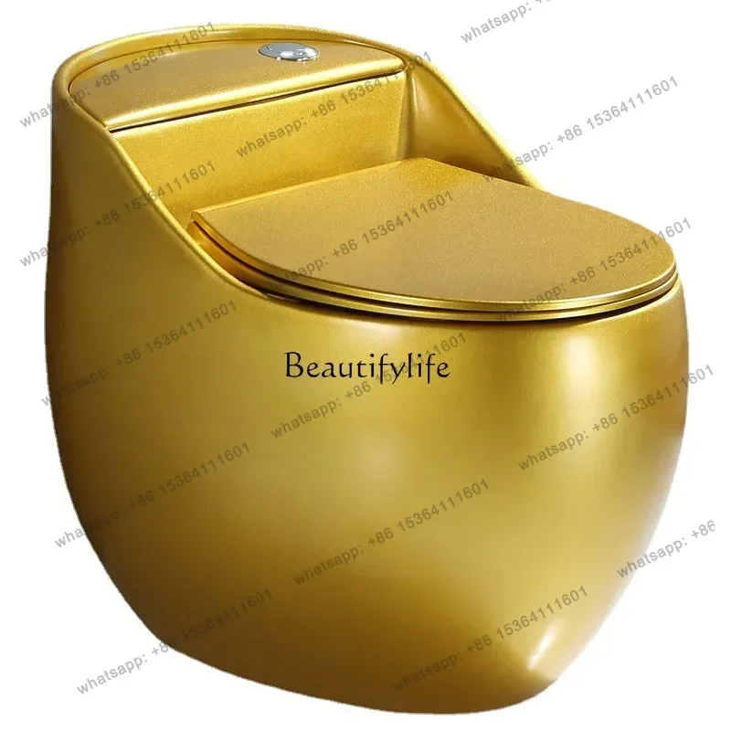 12P13Golden toilet siphon household small apartment toilet
12P13Golden toilet siphon household small apartment toilet