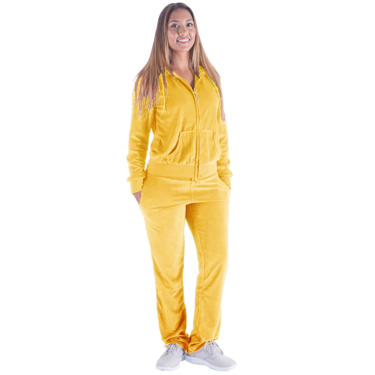 Women's Casual 2-Piece Set Fashion Hoodies Track Suit And Pants Sets Solid Velvet Tracksuit
Women's Casual 2-Piece Set Fashion Hoodies Track Suit And Pants Sets Solid Velvet Tracksuit