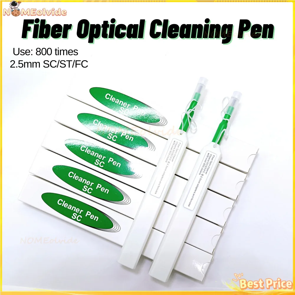 Optic Fiber Cleaner Pen Cleaning Tools LC SC FC 2.5mm Cleaner Pen Stick Kit for Optical Adapter Ferrules 800 times Cleaning
Optic Fiber Cleaner Pen Cleaning Tools LC SC FC 2.5mm Cleaner Pen Stick Kit for Optical Adapter Ferrules 800 times Cleaning
