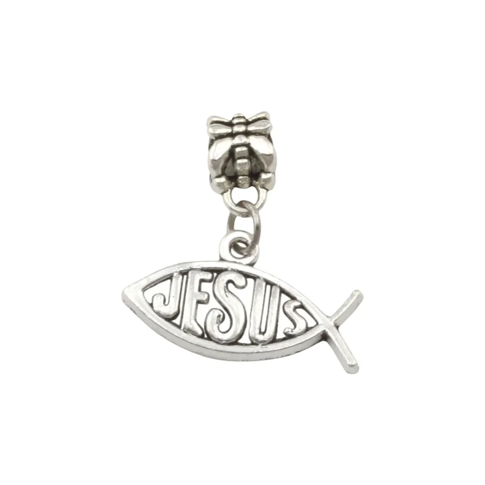 100Pcs Alloy Fish Shape "Jesus" Charm Pendants For Jewelry Making Findings A-213a
100Pcs Alloy Fish Shape "Jesus" Charm Pendants For Jewelry Making Findings A-213a