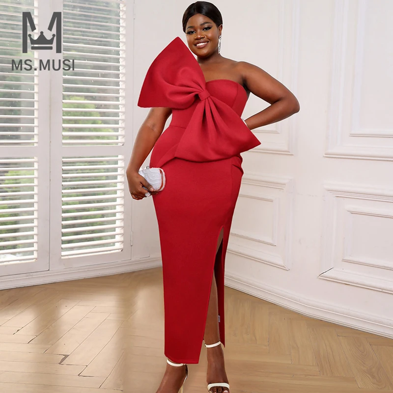 MSMUSI 2023 New Fashion Designer Women Sexy Strapless Bow Draped Sleeveless Bodycon Party Club Event Slit Maxi Dress Long Gown
MSMUSI 2023 New Fashion Designer Women Sexy Strapless Bow Draped Sleeveless Bodycon Party Club Event Slit Maxi Dress Long Gown