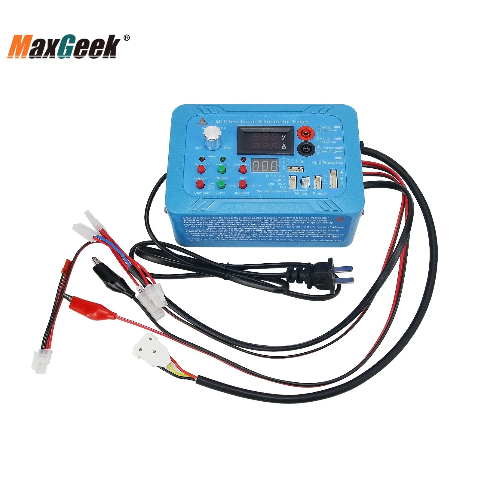 Maxgeek 110V Multifunctional Inverter Refrigerator Detector Inverter Refrigerator Compressor Detector (Master Version)
Maxgeek 110V Multifunctional Inverter Refrigerator Detector Inverter Refrigerator Compressor Detector (Master Version)