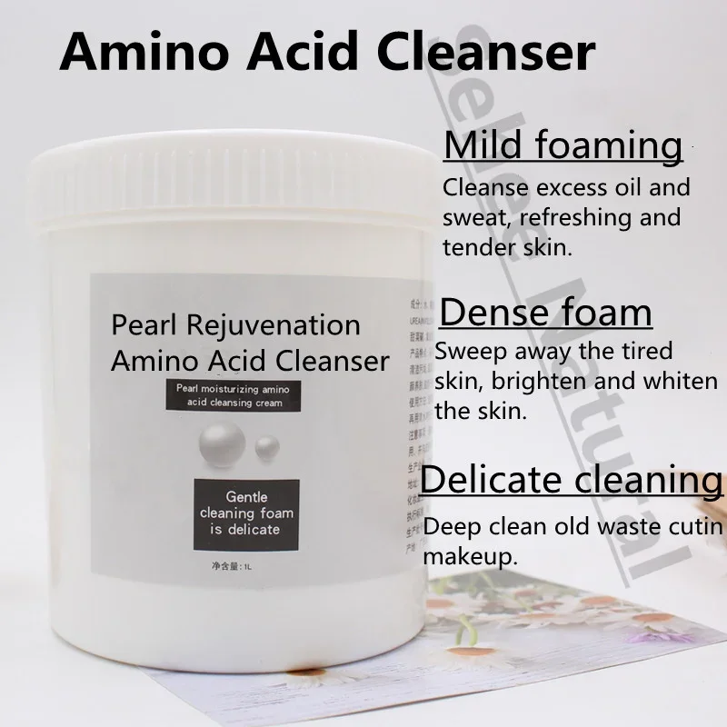 1000ml Face Pearl Rejuvenation Amino Acid Cleanser Facial Cleanser Mild Available For Sensitive Skin 1000ml
1000ml Face Pearl Rejuvenation Amino Acid Cleanser Facial Cleanser Mild Available For Sensitive Skin 1000ml