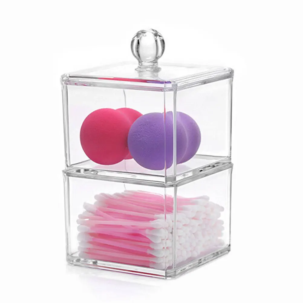Clear Acrylic Container Cotton Swab Box Pads Holder Transparent Organizer Tidy Desktop Helper Dustproof Cover
Clear Acrylic Container Cotton Swab Box Pads Holder Transparent Organizer Tidy Desktop Helper Dustproof Cover