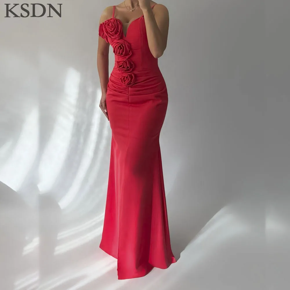 KSDN Red Evening Dresses 2025 Elegant Spaghetti Strap Flowers Dress Customzied Sleeveless Sexy Prom Gowns Vestidos 2025
KSDN Red Evening Dresses 2025 Elegant Spaghetti Strap Flowers Dress Customzied Sleeveless Sexy Prom Gowns Vestidos 2025