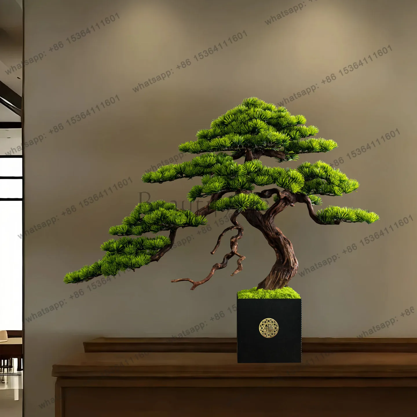Simulated welcome pine bonsai office ornament porch decoration
Simulated welcome pine bonsai office ornament porch decoration