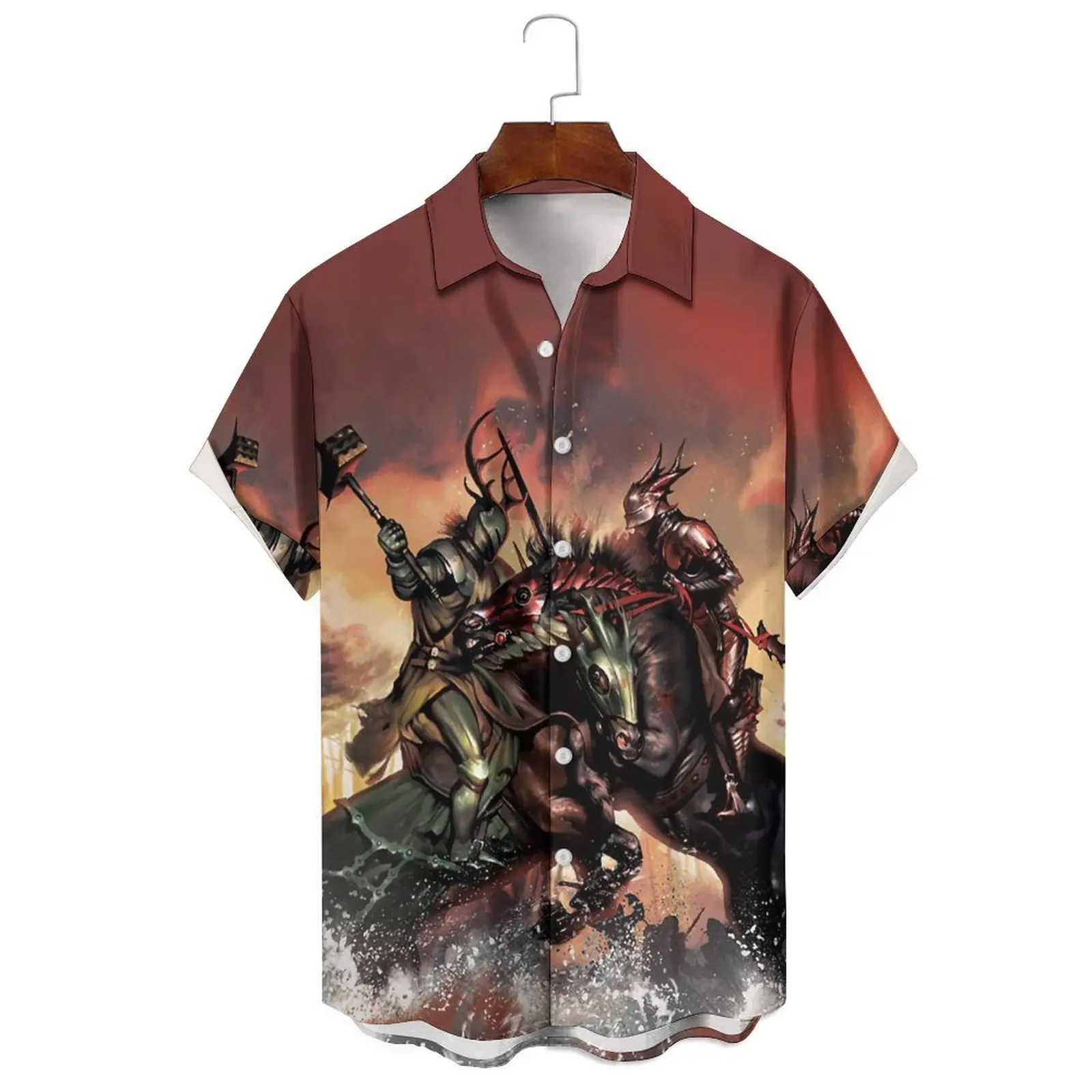 Fashion Summer Men/Women Daily Wear Simulation Oil Painting Style Print Loose Casual Breathable Short-Sleeved Shirt
Fashion Summer Men/Women Daily Wear Simulation Oil Painting Style Print Loose Casual Breathable Short-Sleeved Shirt