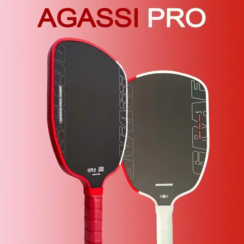 Agasi Pro Shape Pickleball Paddle - Thermoformed Toray T700 Carbon Fiber & GEN4 EVA Foam Core, 14mm/16mm
Agasi Pro Shape Pickleball Paddle - Thermoformed Toray T700 Carbon Fiber & GEN4 EVA Foam Core, 14mm/16mm