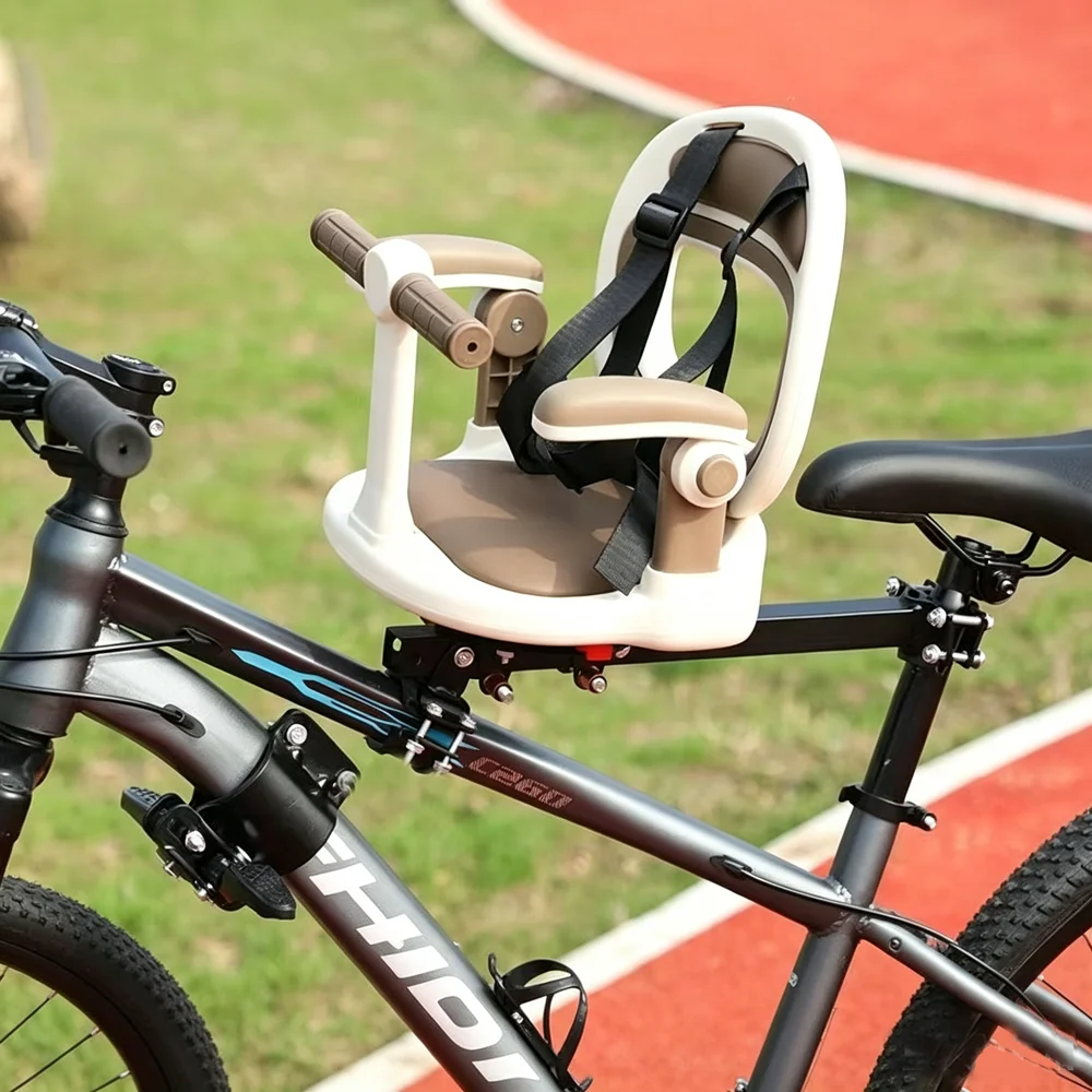 Kids Bike Seat with Handlebar Attachment, Detachable Front Mounted Child Bicycle Seats with 360-degree Rotation for Children
Kids Bike Seat with Handlebar Attachment, Detachable Front Mounted Child Bicycle Seats with 360-degree Rotation for Children
