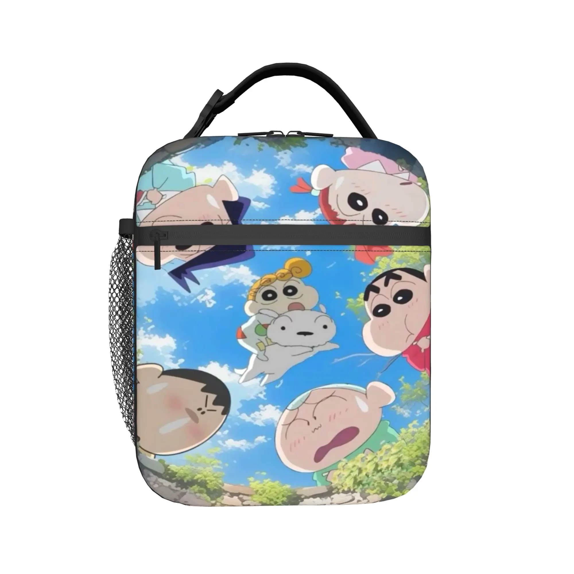 Изолированная сумка для обеда Crayon Shin-chan для мужчин и женщин, коробка для хранения продуктов, портативный термоконтейнер для пикника
Изолированная сумка для обеда Crayon Shin-chan для мужчин и женщин, коробка для хранения продуктов, портативный термоконтейнер для пикника