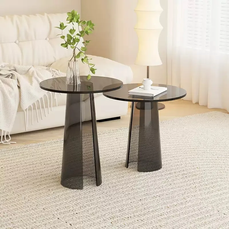 Coffee table transparent side table simple glass acrylic small round Internet celebrity designer model room hotel club light lux
Coffee table transparent side table simple glass acrylic small round Internet celebrity designer model room hotel club light lux
