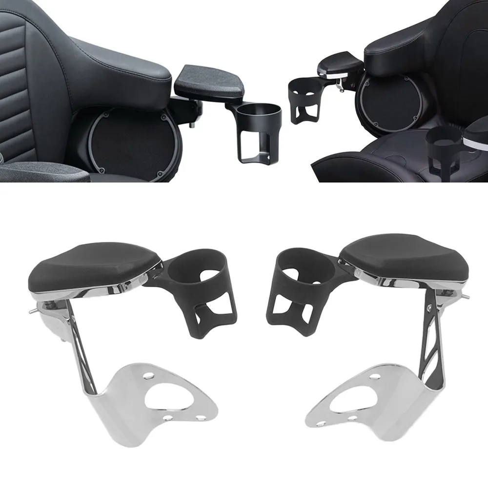 For Harley Touring Electra Road Ultra Tri Glides 2014-Up Motorcycle Passenger Armrests W/ Drink Holder Accessories
For Harley Touring Electra Road Ultra Tri Glides 2014-Up Motorcycle Passenger Armrests W/ Drink Holder Accessories