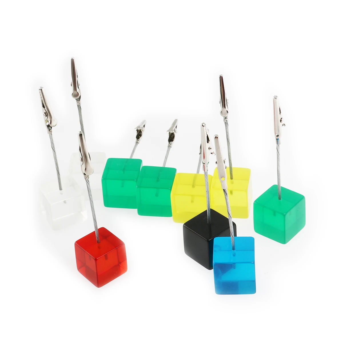 10pcs Cube Resin Base Memo Photo Holder Paper Note Clip Desktop Decor 4.7 Inch Resin Stainless Steel Flexible Wire Organizer
10pcs Cube Resin Base Memo Photo Holder Paper Note Clip Desktop Decor 4.7 Inch Resin Stainless Steel Flexible Wire Organizer
