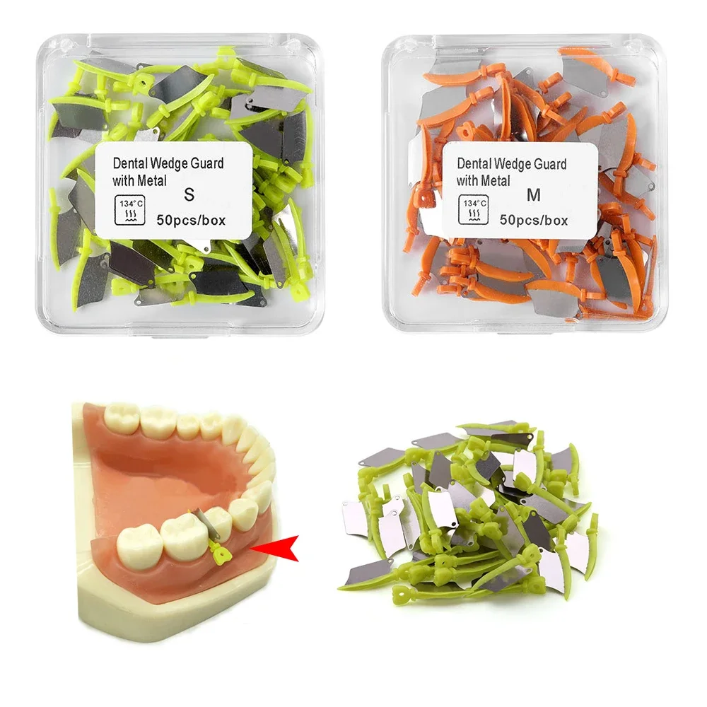 50 Pieces Dental Fender Wedges Interproximal Blade Wedge with Steel Matrix Band for Restorative and Cavity Filling Procedures
50 Pieces Dental Fender Wedges Interproximal Blade Wedge with Steel Matrix Band for Restorative and Cavity Filling Procedures