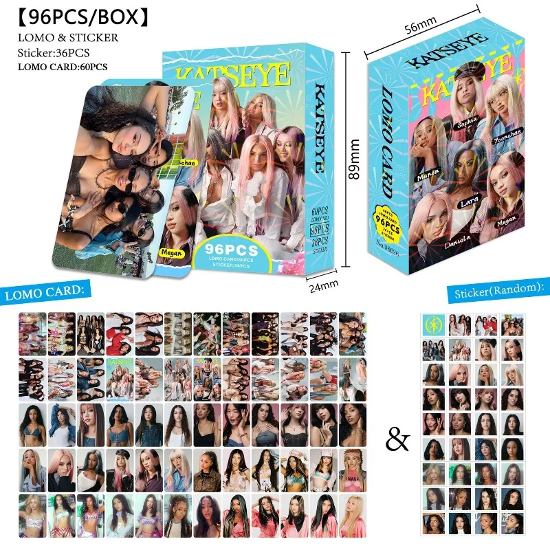 96 katseye peripheral small cards, star support photo cards, double-sided color printing LOMO cards, gift cards
96 katseye peripheral small cards, star support photo cards, double-sided color printing LOMO cards, gift cards