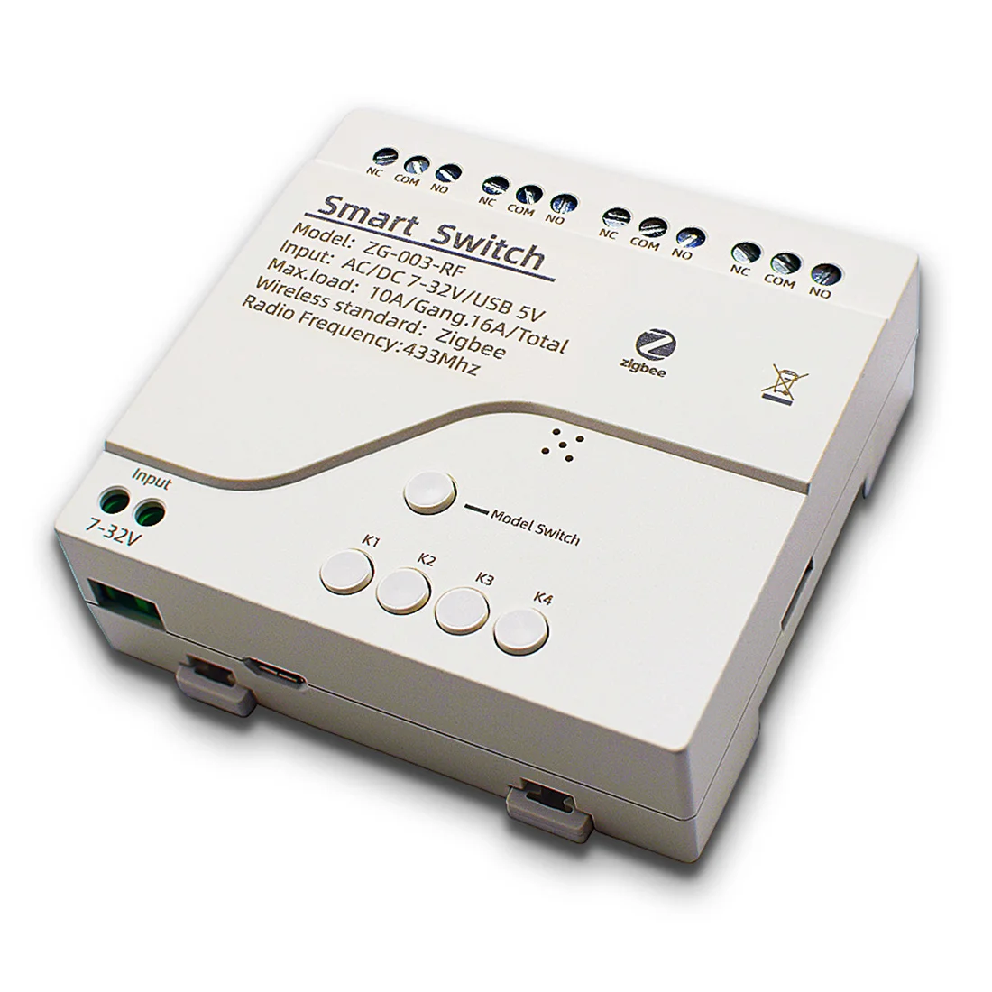 【HOT-SELLING!】4CH Zigbee 3.0 Wifi Relay Module DC7V-32V RF Smart Switch Work With Tuya Smart Life APP Self-Locking Inching Mode
【HOT-SELLING!】4CH Zigbee 3.0 Wifi Relay Module DC7V-32V RF Smart Switch Work With Tuya Smart Life APP Self-Locking Inching Mode