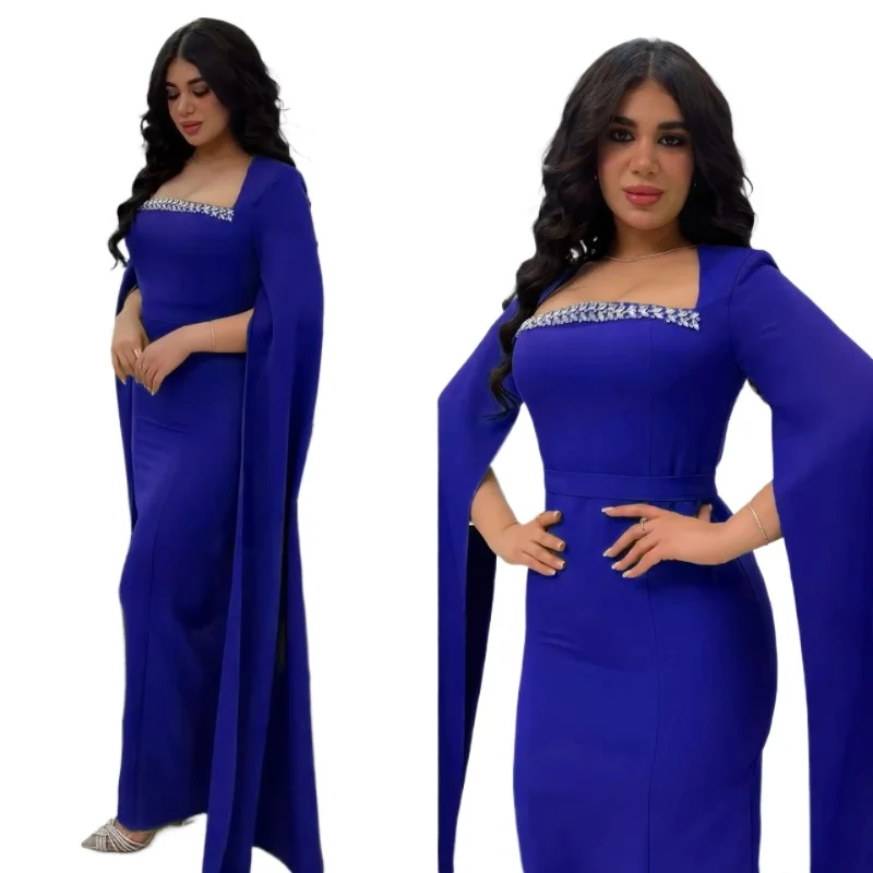 Eid Muslim Party Dress Women Flying Sleeve Embroidery Ramadan Abaya Long Dress Belt Kaftan Vestidos Largos Robe Jalabiya 2025
Eid Muslim Party Dress Women Flying Sleeve Embroidery Ramadan Abaya Long Dress Belt Kaftan Vestidos Largos Robe Jalabiya 2025