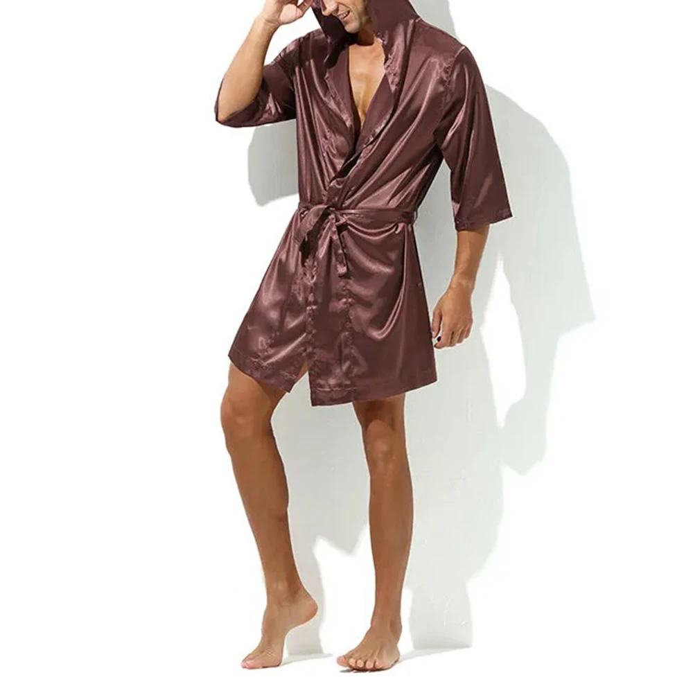 Summer New Men's Solid Color Thin Short-Sleeved Bathrobe American Sexy Fashion Trend Simple Loose Breathable Niche Men's Clothes
Summer New Men's Solid Color Thin Short-Sleeved Bathrobe American Sexy Fashion Trend Simple Loose Breathable Niche Men's Clothes