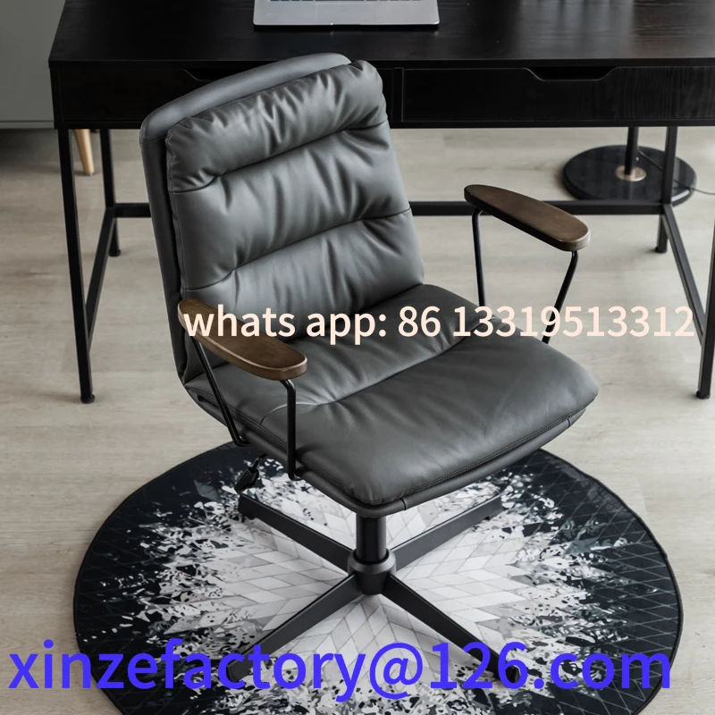 Customizable leather comfortable computer chair sedentary swivel chair simple
Customizable leather comfortable computer chair sedentary swivel chair simple