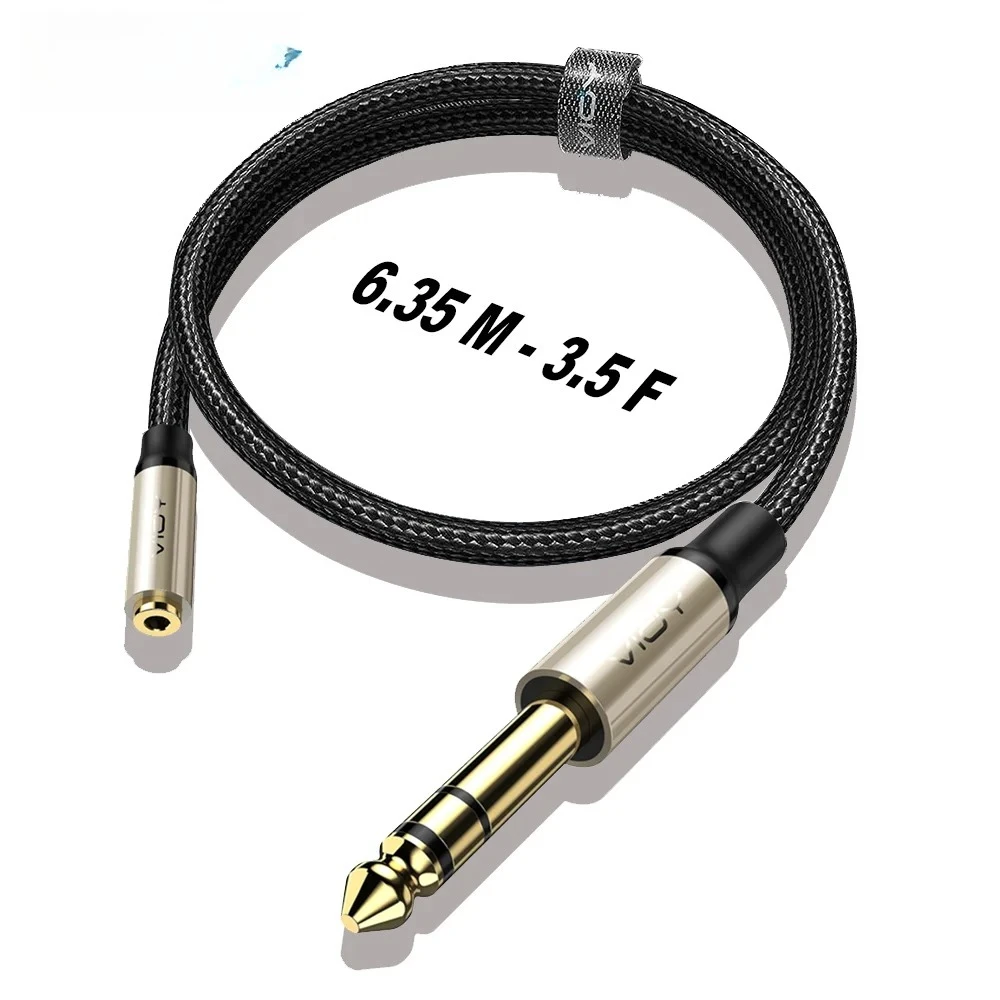 6.35 To 3.5 Headphone Adapter 6.35mm TRS Male To 3.5mm Female Stereo Jack Audio Extension Cable for Amp Guitar Mixer Speaker Etc
6.35 To 3.5 Headphone Adapter 6.35mm TRS Male To 3.5mm Female Stereo Jack Audio Extension Cable for Amp Guitar Mixer Speaker Etc