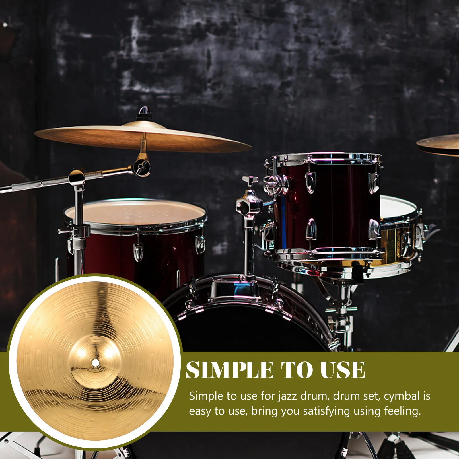 Splash For Drum Set Lightweight Metal For Drums Crash Cymbal Practice Jazz Drum Cymbal Metal Musical Instrument
Splash For Drum Set Lightweight Metal For Drums Crash Cymbal Practice Jazz Drum Cymbal Metal Musical Instrument