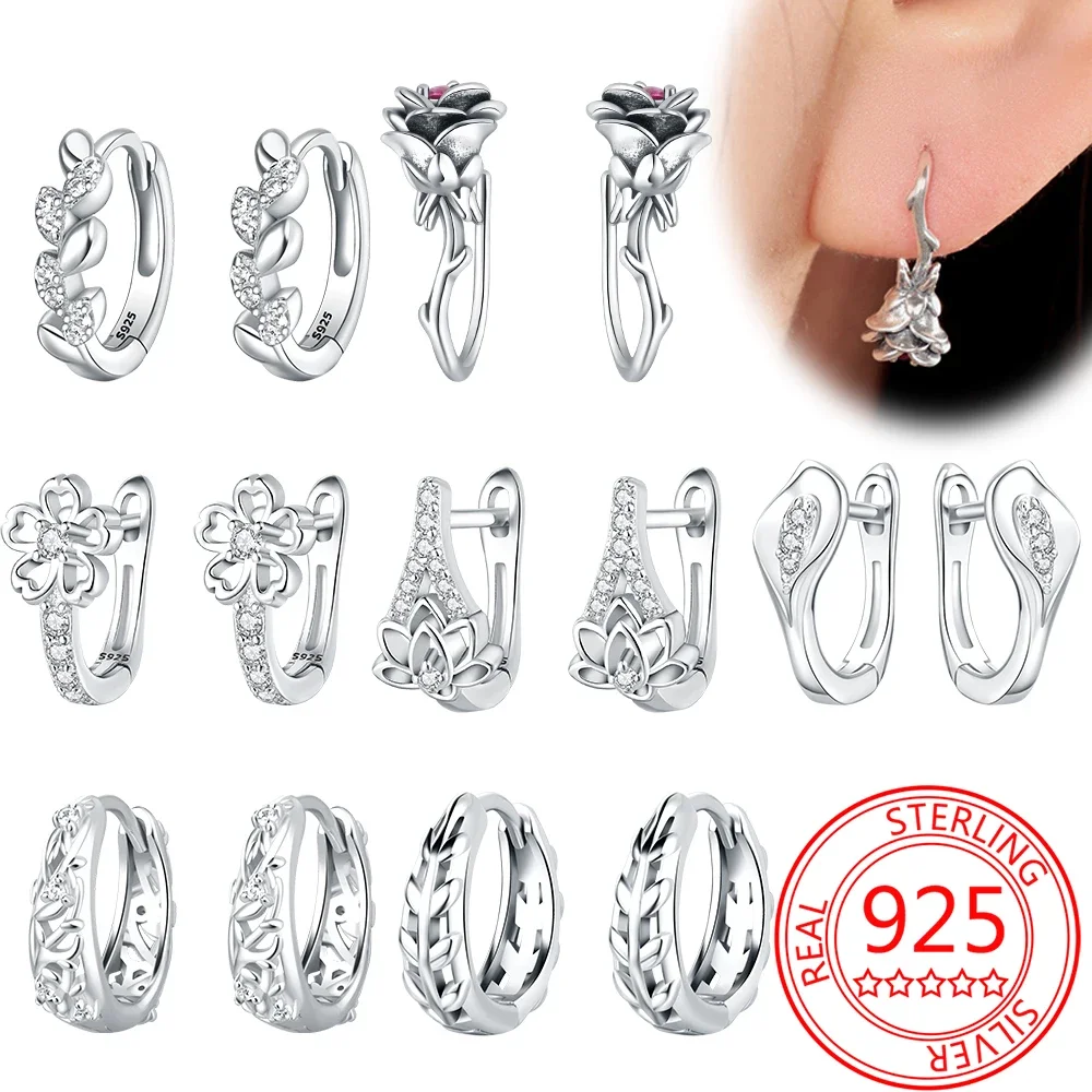 2024 New 925 Sterling Silver Earrings Plant Thorn Rose Lotus Shiny Zircon Earrings Luxury Exquisite for Women Jewelry Gifts
2024 New 925 Sterling Silver Earrings Plant Thorn Rose Lotus Shiny Zircon Earrings Luxury Exquisite for Women Jewelry Gifts