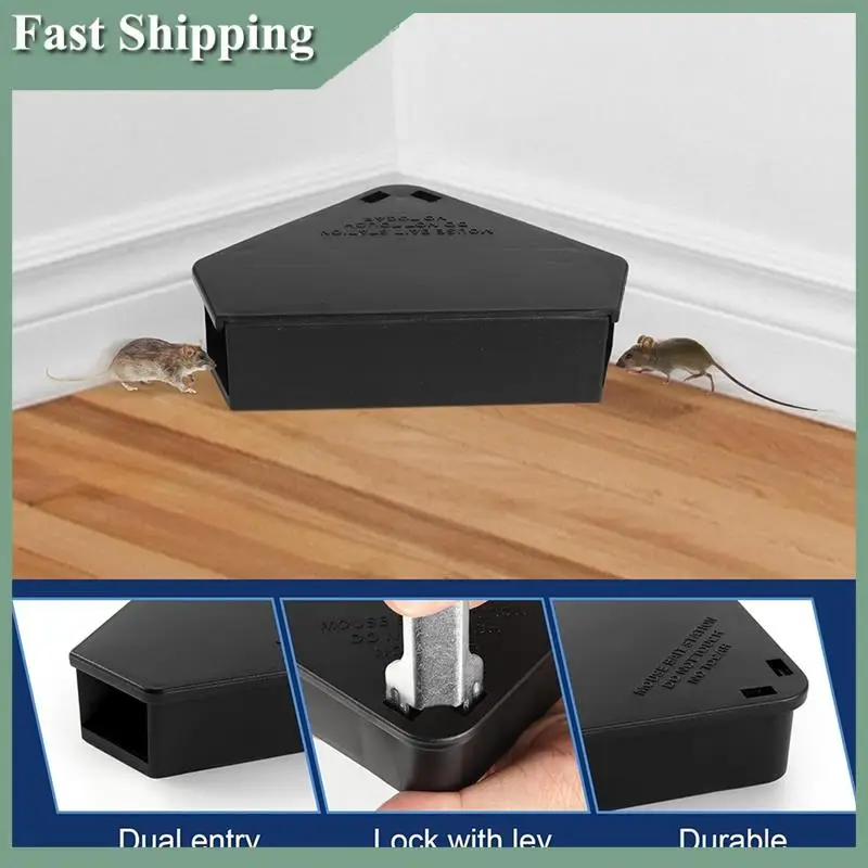 6PCS Mouse Bait Station With Keys Outdoor Mouse Bait Station Mice Small Station Box For Indoor Outdoor Kitchen Garage
6PCS Mouse Bait Station With Keys Outdoor Mouse Bait Station Mice Small Station Box For Indoor Outdoor Kitchen Garage