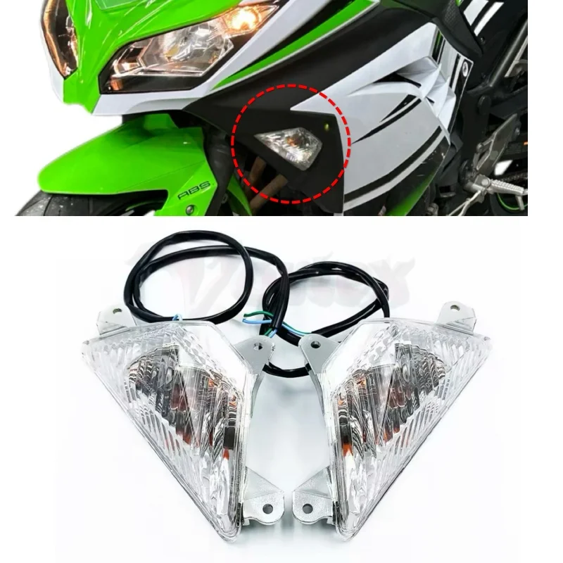 Motorcycle Accessories Front Turn Signal Indicator Light For KAWASAKI NINJA 250 300 400 650 1000 ZX6R 2013-2021 2018 2019 2020
Motorcycle Accessories Front Turn Signal Indicator Light For KAWASAKI NINJA 250 300 400 650 1000 ZX6R 2013-2021 2018 2019 2020